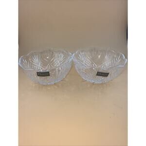 2-candy/desert Bowls Godinger Shannon Dublin Collection Crystal 4.5” New No Box